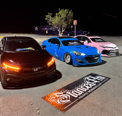 CURVED CREW ONLY BANNER